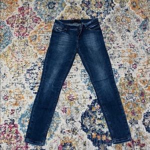 Zara Women's Skinny Jeans - Dark Blue